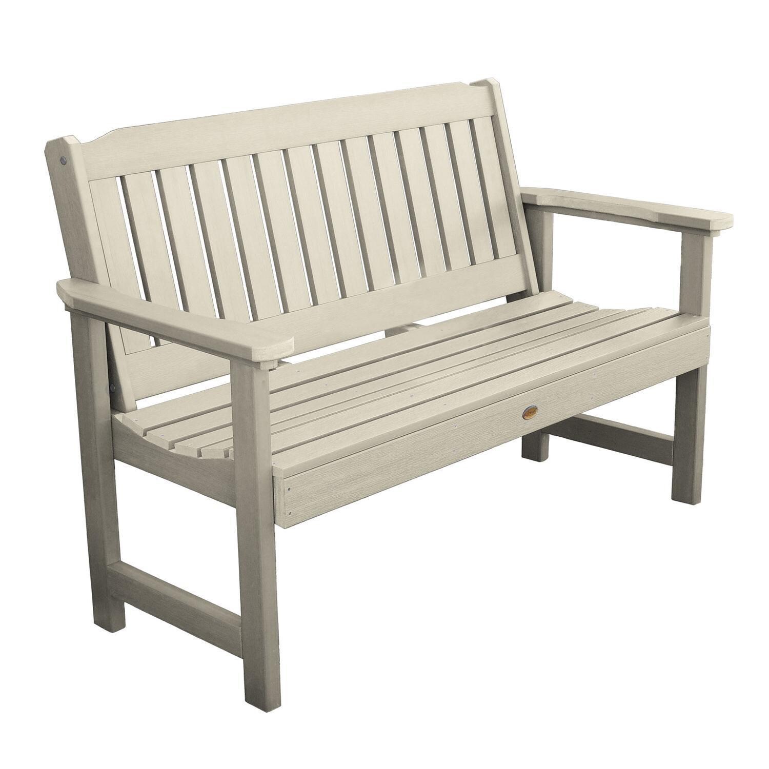 Lakeview Hart Lane Garden Bench - 5ft - Whitewash - White Background thumbnail