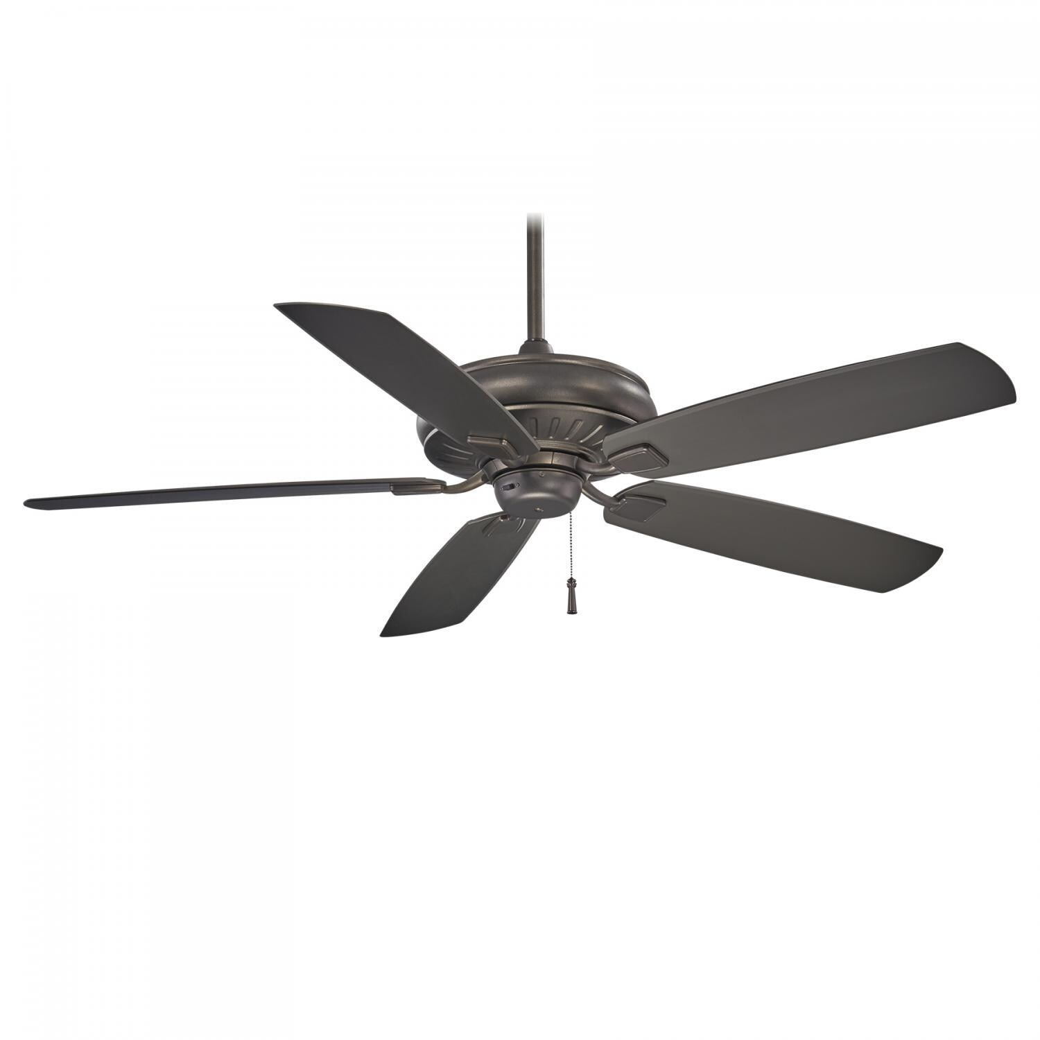 Minka-Aire Sunseeker 60-Inch 5-Blade Ceiling Fan in Smoked Iron Finish W/ Smoked Iron Blades - F532-SI