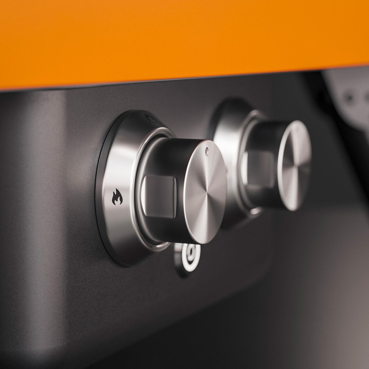 Witt 80650066 Etna Rotante Propane Pizza Oven - Matte Orange - Detail thumbnail