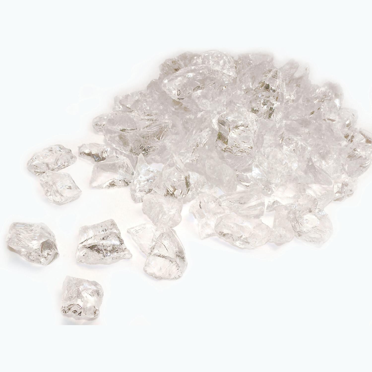 Enhance A Fire Iceburg 1-Inch & 2-Inch Crushed Fire Glass - 5 Lbs thumbnail