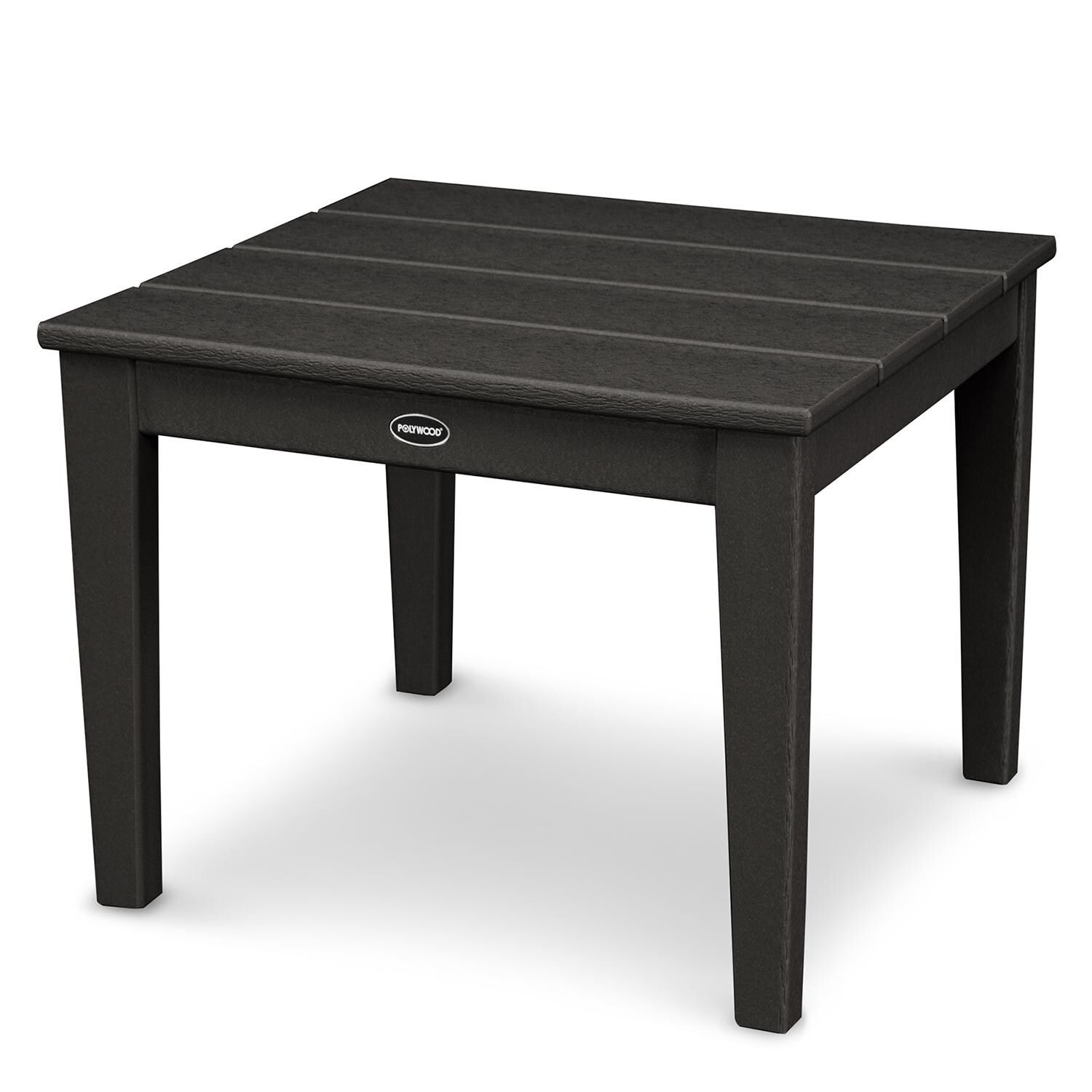POLYWOOD CT22BL Newport 22-Inch End Table - Black thumbnail