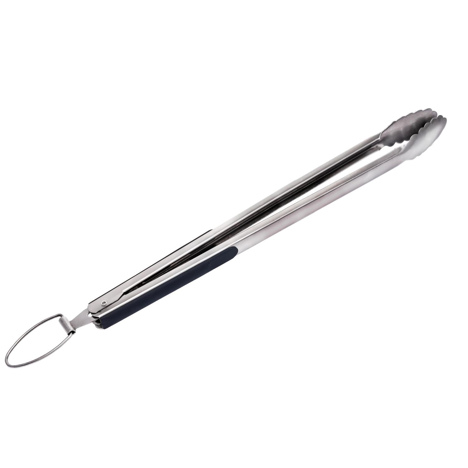 Saber Stainless Steel XL Tongs - Locked Closed thumbnail