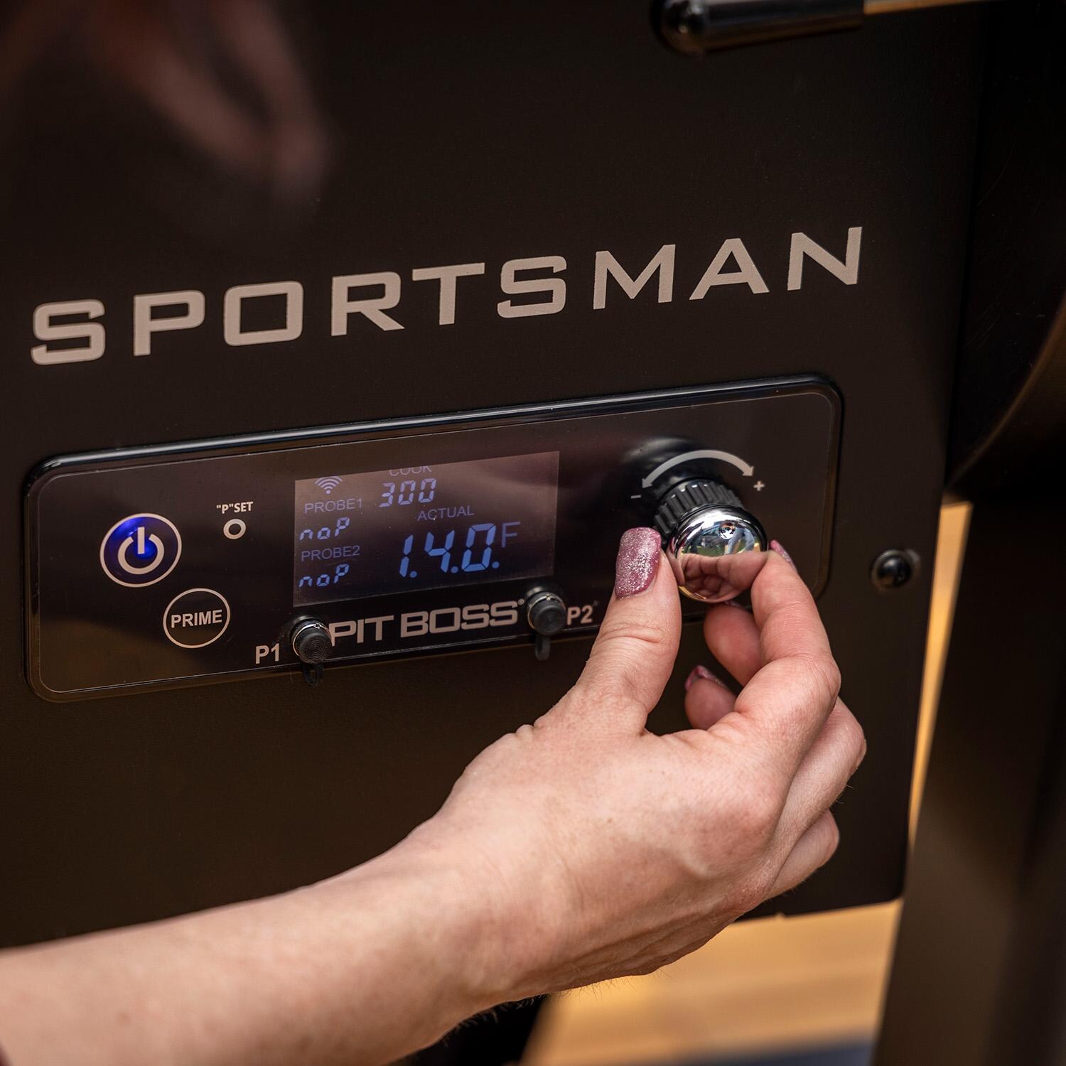 Pit Boss 11106 Sportsman 850 Pellet Grill w/ WiFi - Controls - Detail