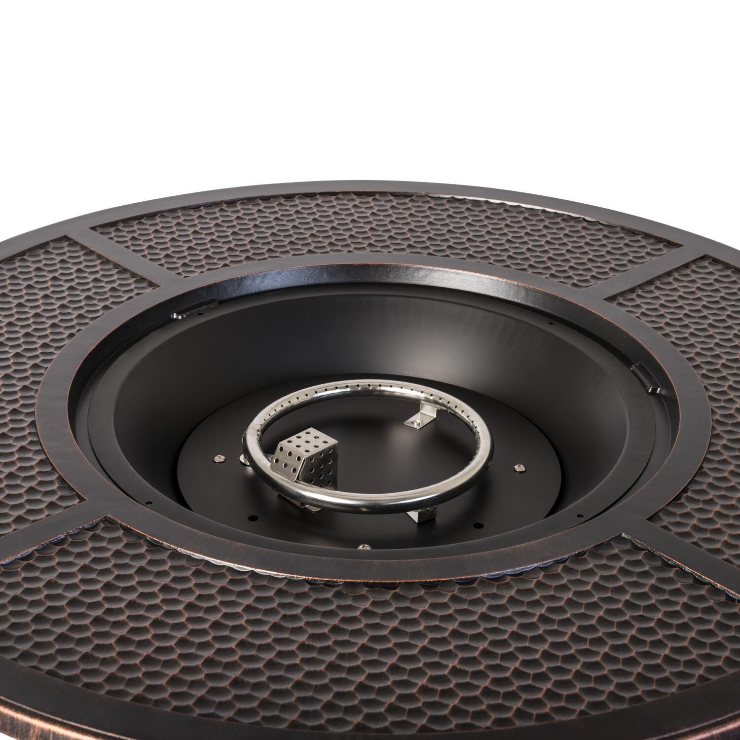 Ultimate Patio 62360-NG La flore 44-Inch Round Aluminum Natural Gas Fire Pit - Burner thumbnail