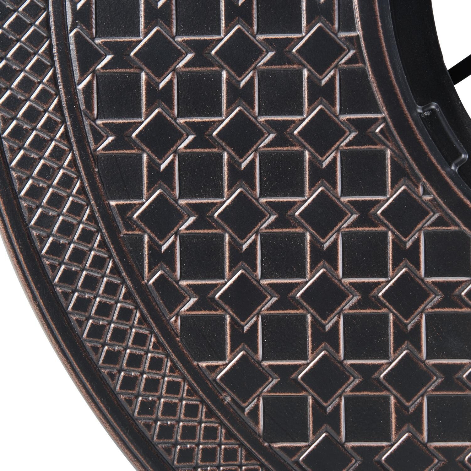 Ultimate Patio 63688-NG Lion Sands 34-Inch Round Aluminum Natural Gas Fire Pit - Detail 2 thumbnail