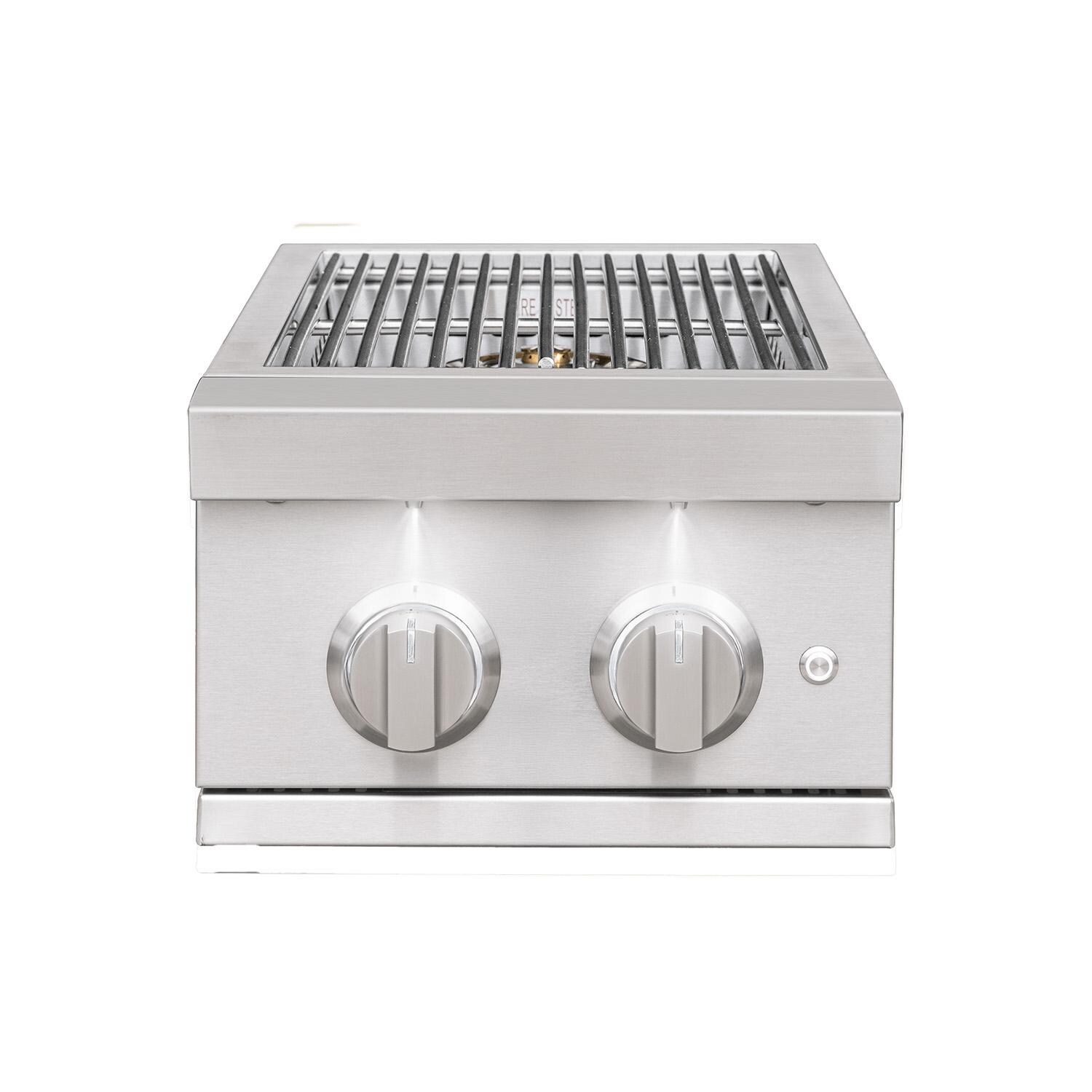 Summerset SB2PROL Sizzler Pro Built-In Propane Gas Double Side Burner - White Background thumbnail