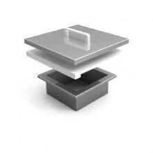Hestan 6-Inch Countertop Trash Chute With Cutting Board - Steeletto - AGTC-SS image