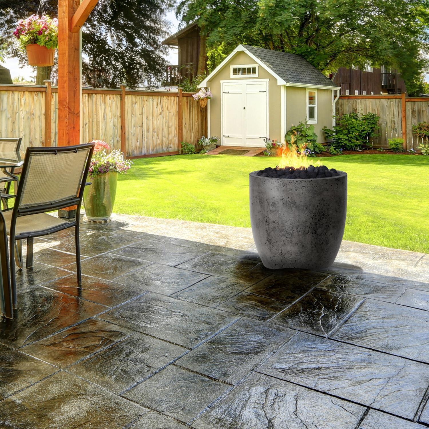 Prism Hardscapes SCPH-414-6NG Pentola 2 Fire Bowl - Natural Gas - Coastal - In the Backyard thumbnail