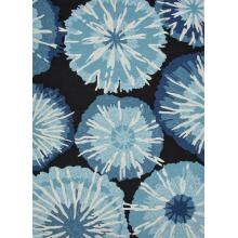 Jaipur Rugs Barcelona Starburst 7.6 X 9.6 Indoor/Outdoor Rug - Blue/Black image
