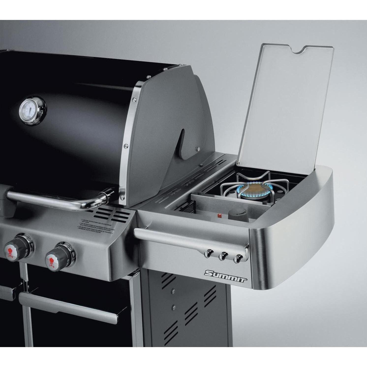 Weber Summit E470 Freestanding Natural Gas Grill With Rotisserie, Sear