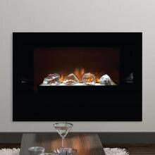 Modern Flames Home Fire 42-Inch Built-In Electric Fireplace W/ Focus Bowl & Reflective Black Glass Side Panels