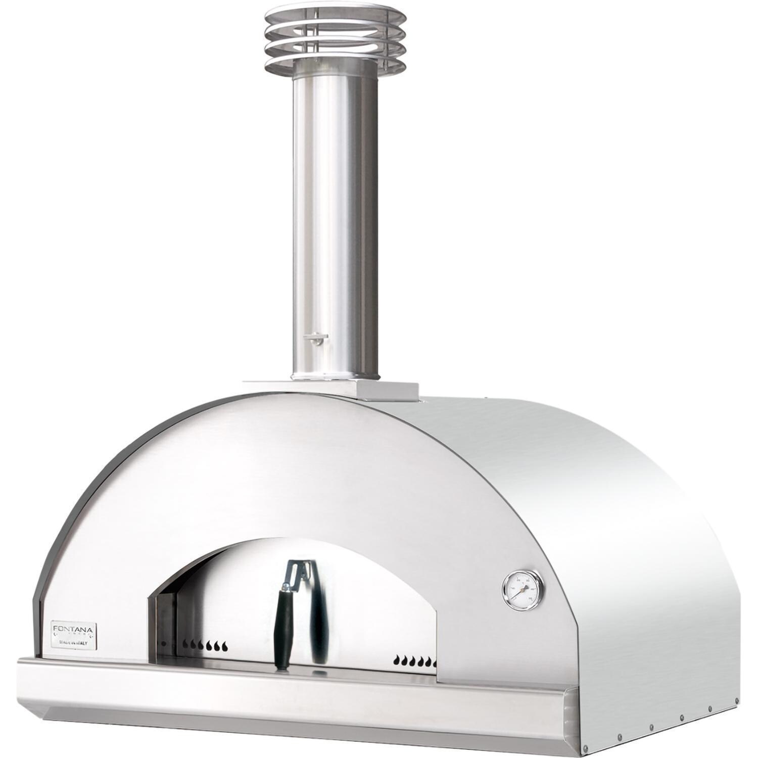 Fontana Forni Mangiafuoco Wood-Fired Pizza Oven - Stainless - FTMF-S