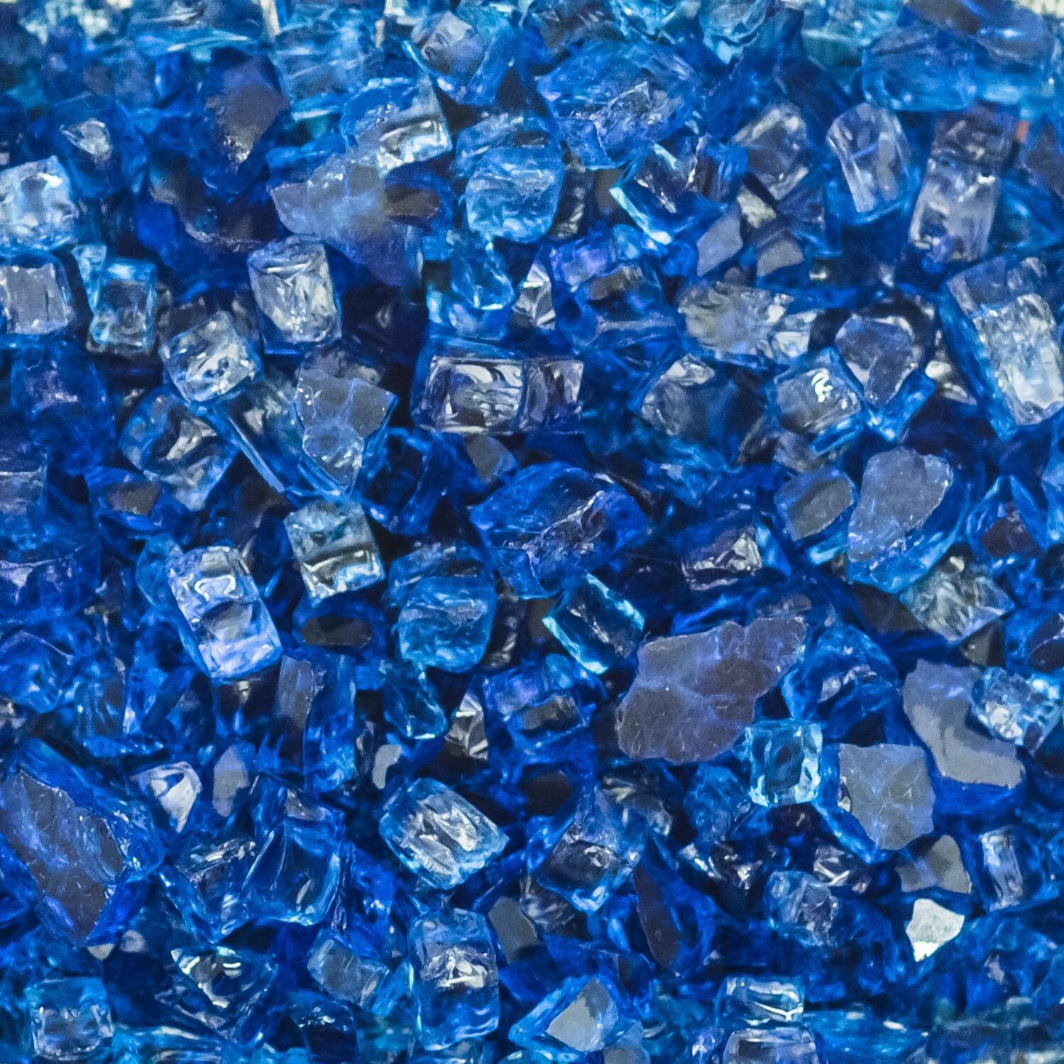 BBQGuys Signature 1/2-Inch Blue-Jay Fire Glass - 1 Pound