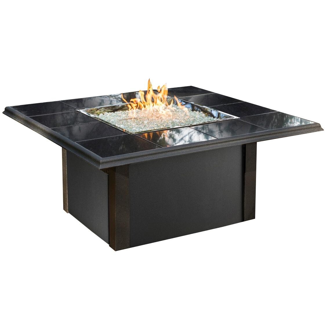 Outdoor Greatroom Company Napa Valley Propane Fire Pit Table Black Bbqguys