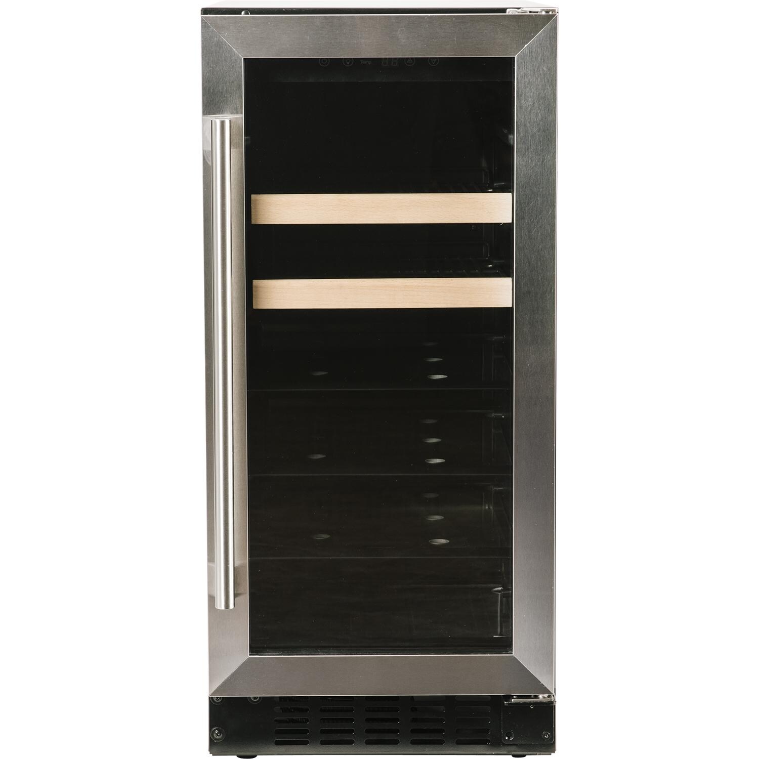Azure 15-Inch 3 Cu. Ft. Beverage Center - Stainless Steel - Front View W/ Door Closed thumbnail