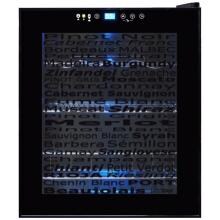 Vinotemp 15 Bottle Touch Screen Wine Varietal Cooler - Glass Door / Black Trim - VT-15 TSWV image
