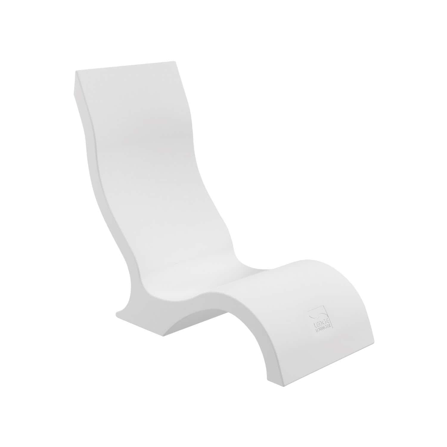 Ledge Lounger Signature Polyresin In Pool Chair in White by - LL-SG-CR-W