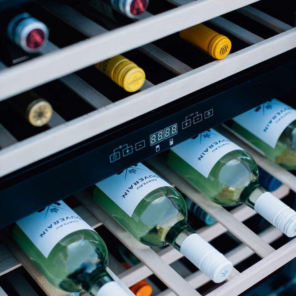 Summerset 24-Inch Outdoor Rated Dual Zone Wine Cooler - SSRFR-24WD - Shelves thumbnail