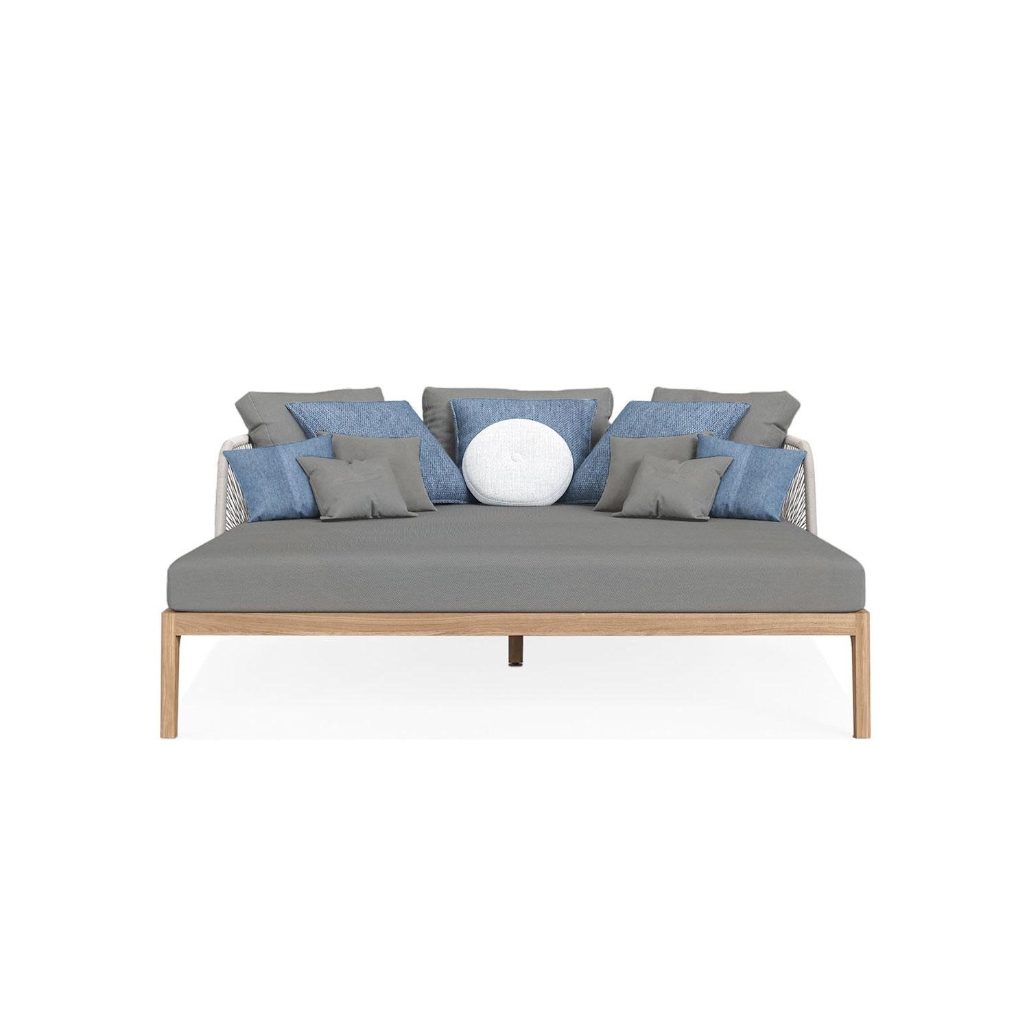 Willowlake Teak Daybed in Charcoal by Lakeview Outdoor Designs