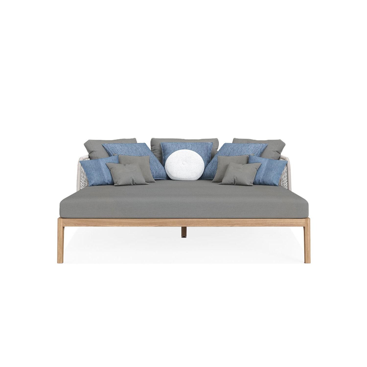 Willowlake Teak Daybed in Charcoal by Lakeview Outdoor Designs - White Background thumbnail