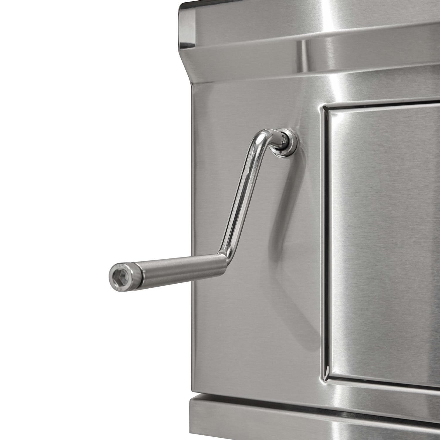 Coyote Outdoor Living C3CH36 36 Inch Built-In Charcoal Grill - Handle - Detail thumbnail