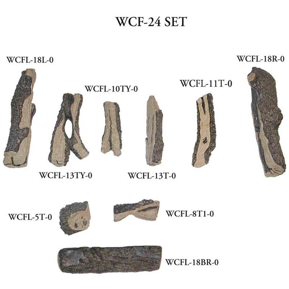 Peterson Real Fyre Western Campfyre 24-Inch Log Breakdown thumbnail
