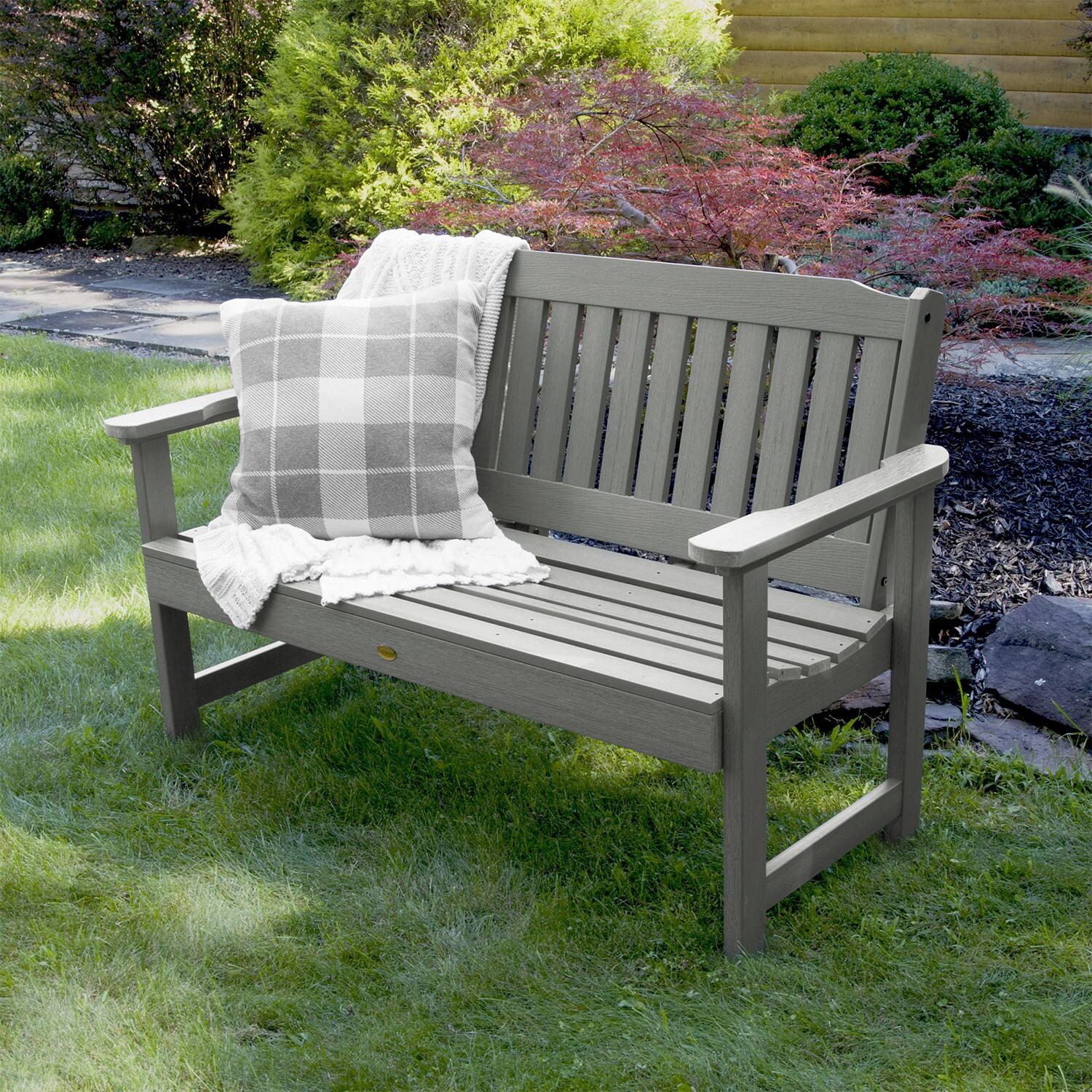 Highwood USA Lehigh Garden Bench - 4ft - Coastal Teak image
