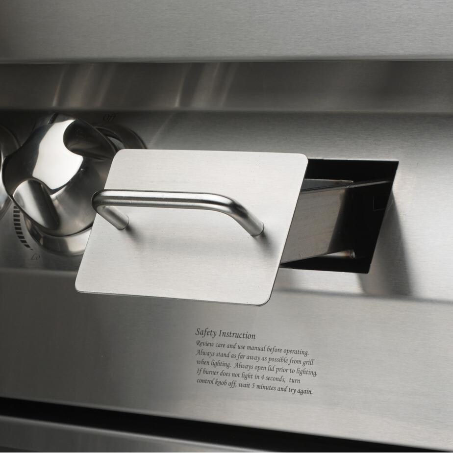 Vintage Gold 42 Inch Gas Grill On Cart - Smoker Tray thumbnail