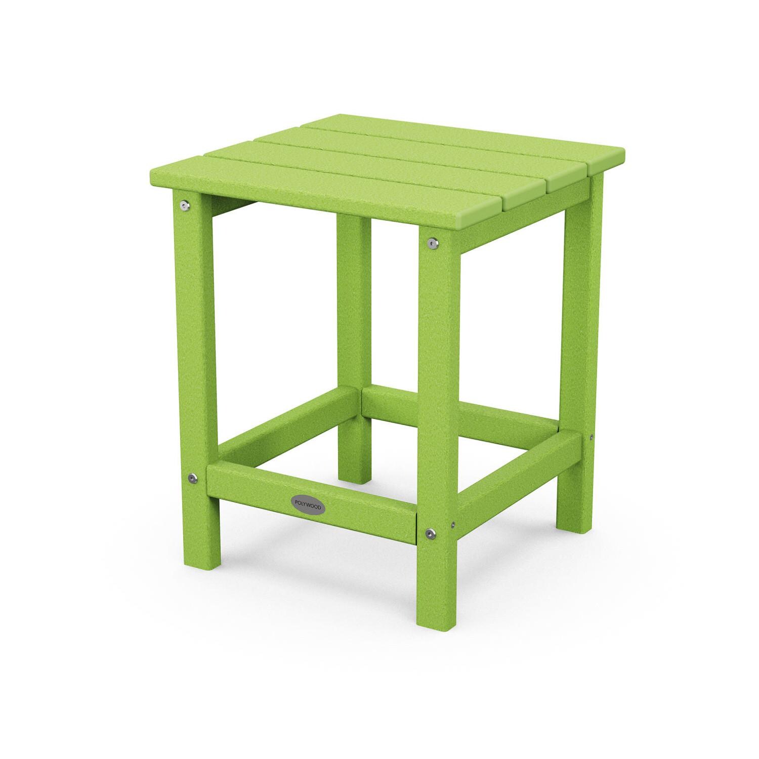 POLYWOOD PWS700-1-LI Classic Folding Adirondack 3-Piece Set W/ Long Island 18-Inch Side Table - Side Table thumbnail