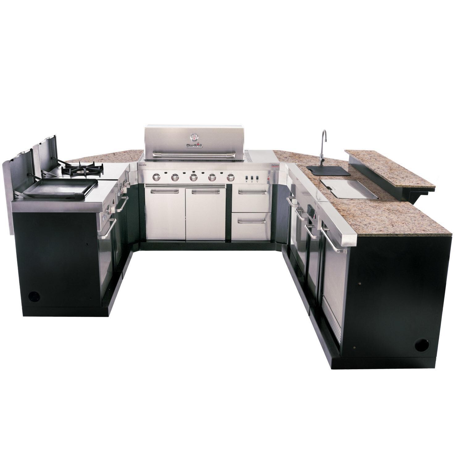 Charbroil Medallion Series 8-Piece Modular Outdoor Kitchen U-Shaped Island thumbnail