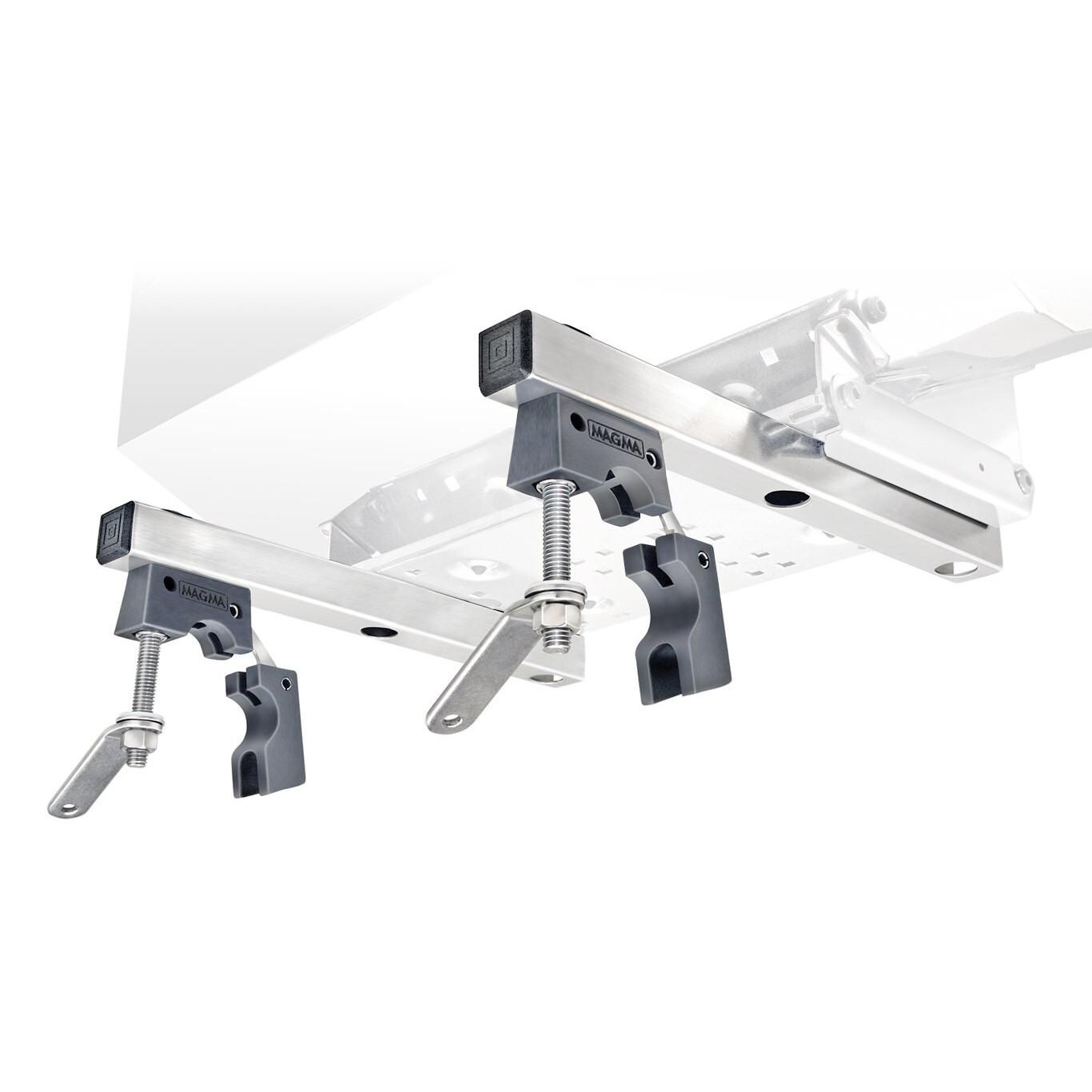 Magma T10-685 Dual Extended Horizontal Round Rail Mount - Open thumbnail