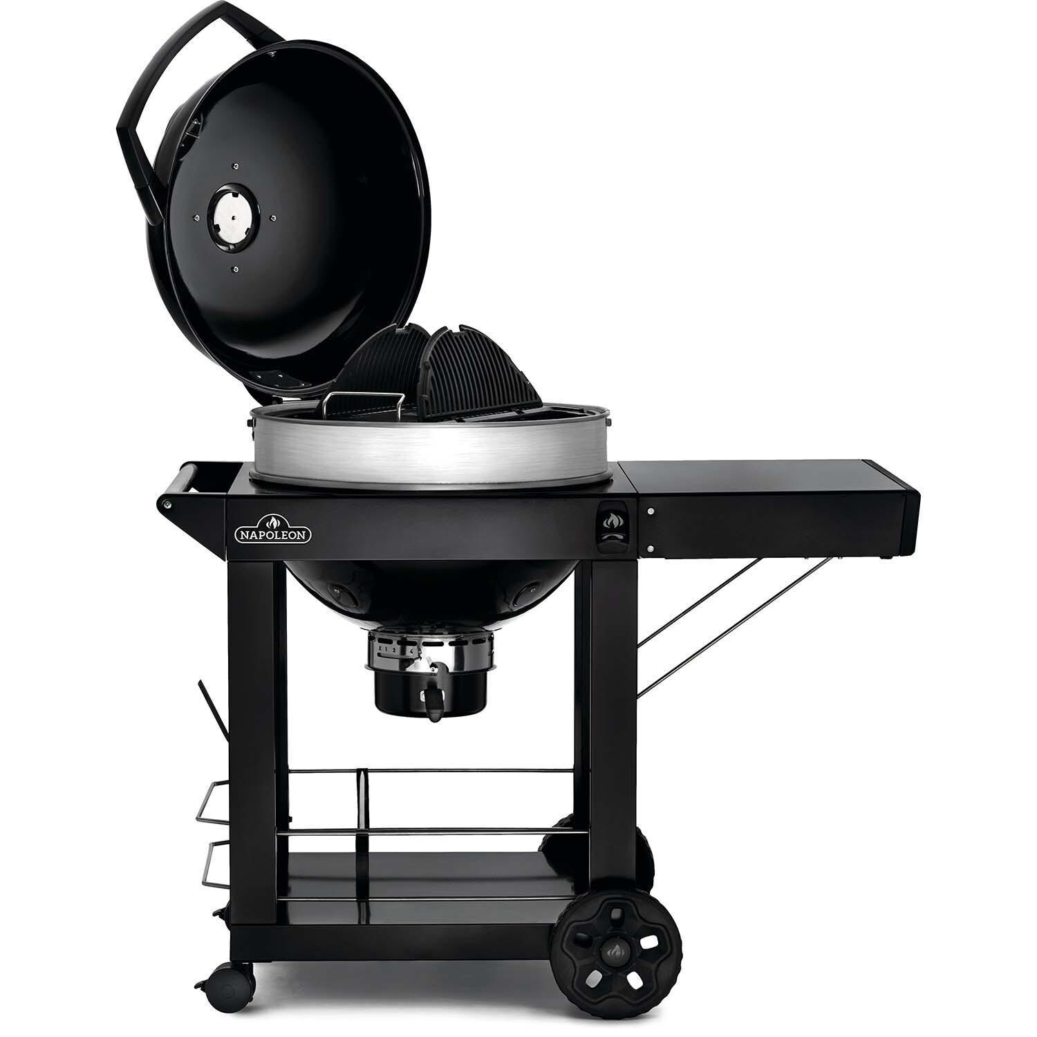 Napoleon PRO22K-CART-3 PRO 22 Inch Cart Model Charcoal Kettle Grill - Black W/Cart - Detail thumbnail
