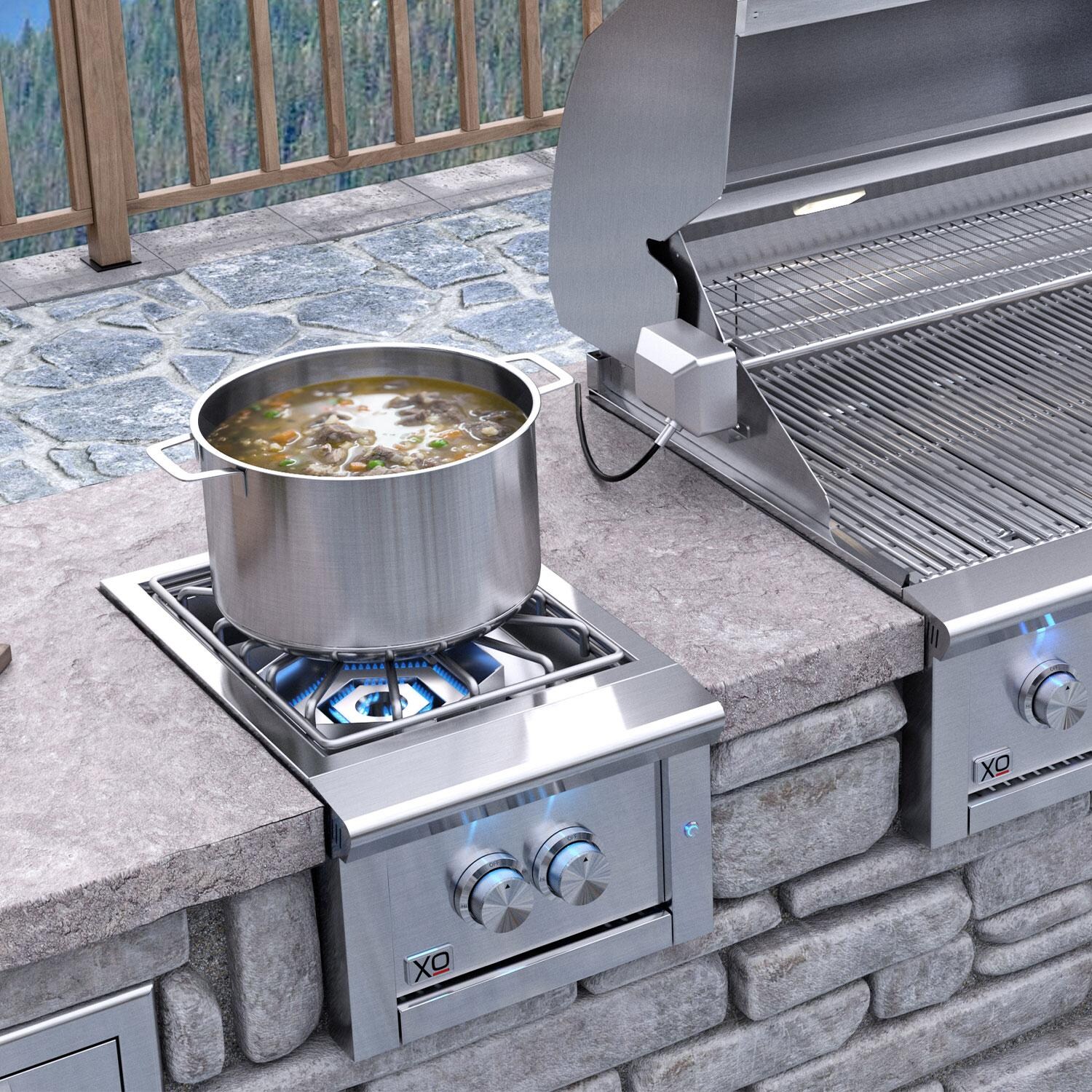 XO Appliance XOGPOWER60KL 16-in Pro-Grade Propane Side Burner - Lifestyle thumbnail
