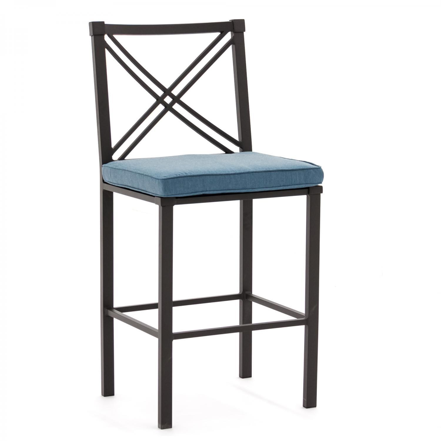 Audubon Aluminum Armless Patio Bar Stool By Lakeview Outdoor Designs - Cast Lagoon thumbnail