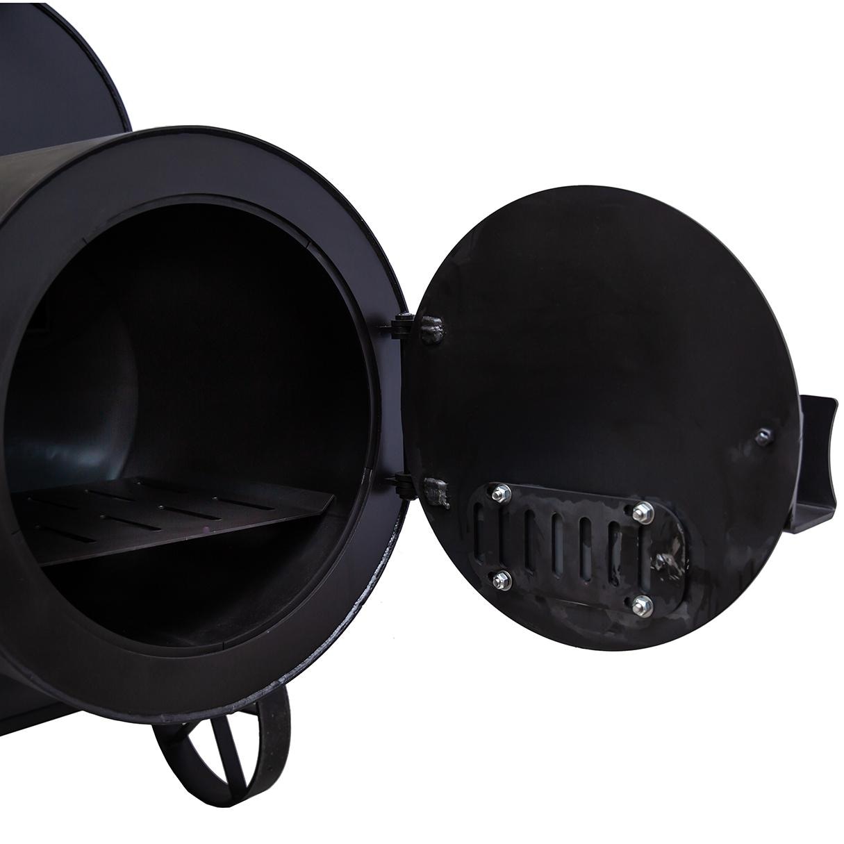 Old Country BBQ Pits G2-HD Gen 2 Smoker - Offset Smoker Open - Detail thumbnail