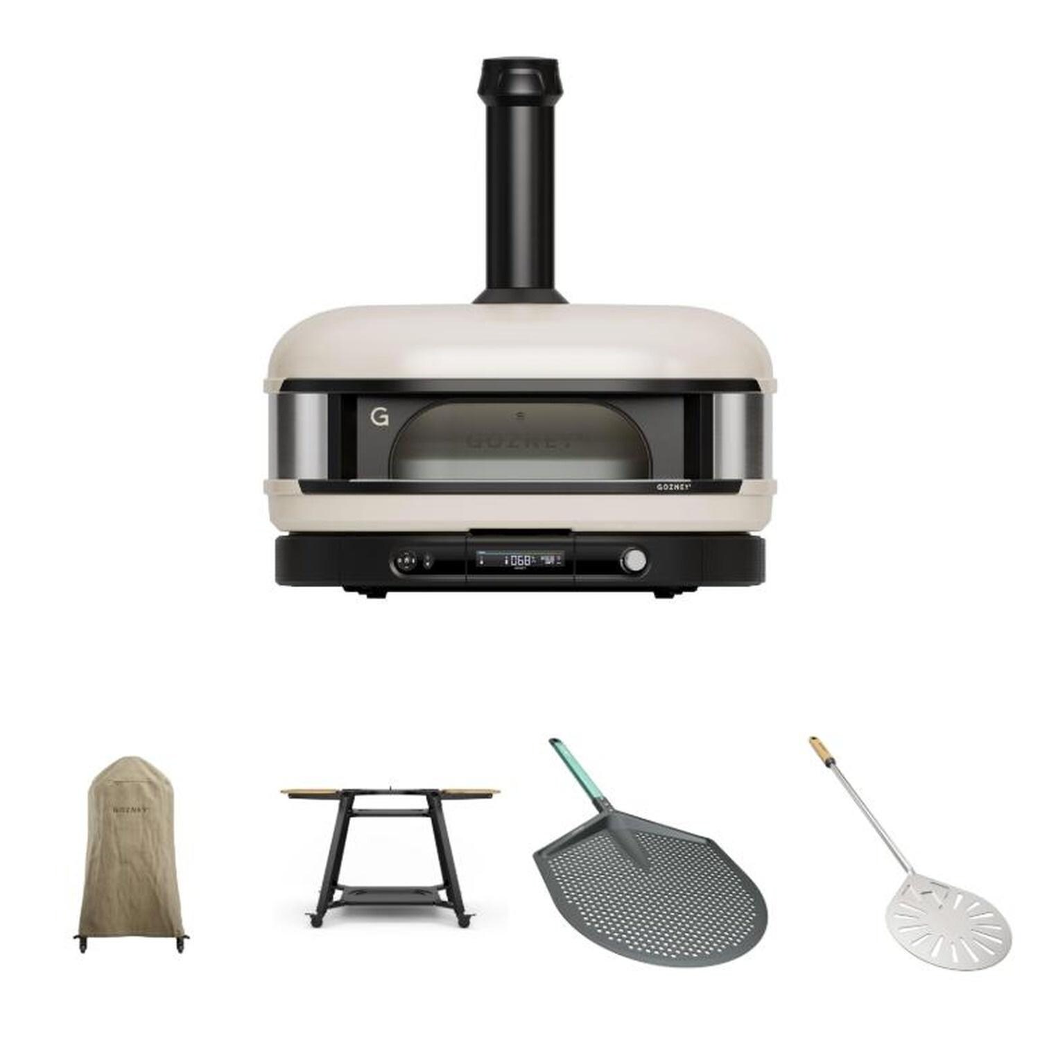 Gozney Dome XL Gen 2 Propane Pizza Oven Bundle w/ Stand, Cover & Peels - Bone