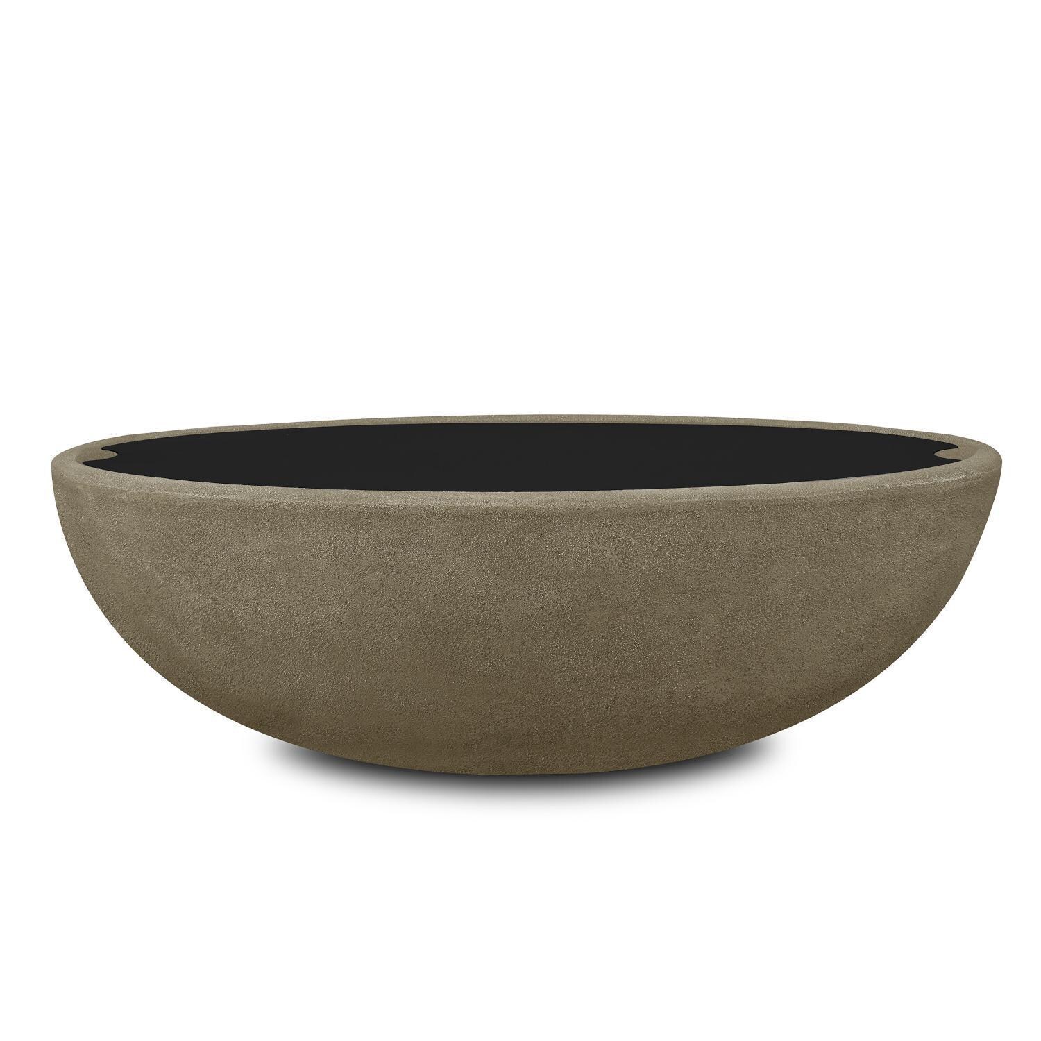 Lakeview Outdoor Designs SC-591-BLK Creekwood Oval Steel Lid - Closed thumbnail