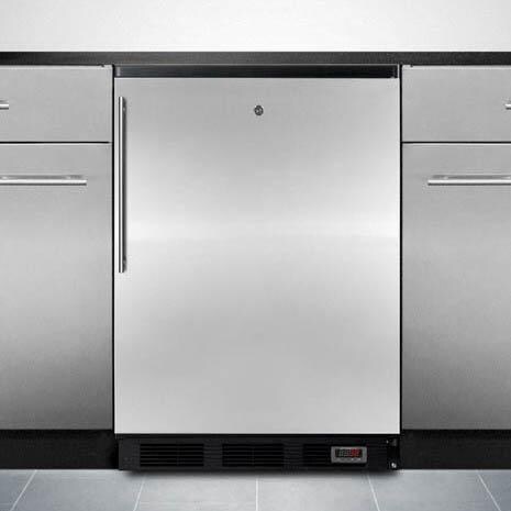 Summit 5.5 Cu. Ft. Built-In / Freestanding Commercial Rated Pub Cellar With Professional Handle - FF7LBLBIPUBSSHV - Built-In View thumbnail