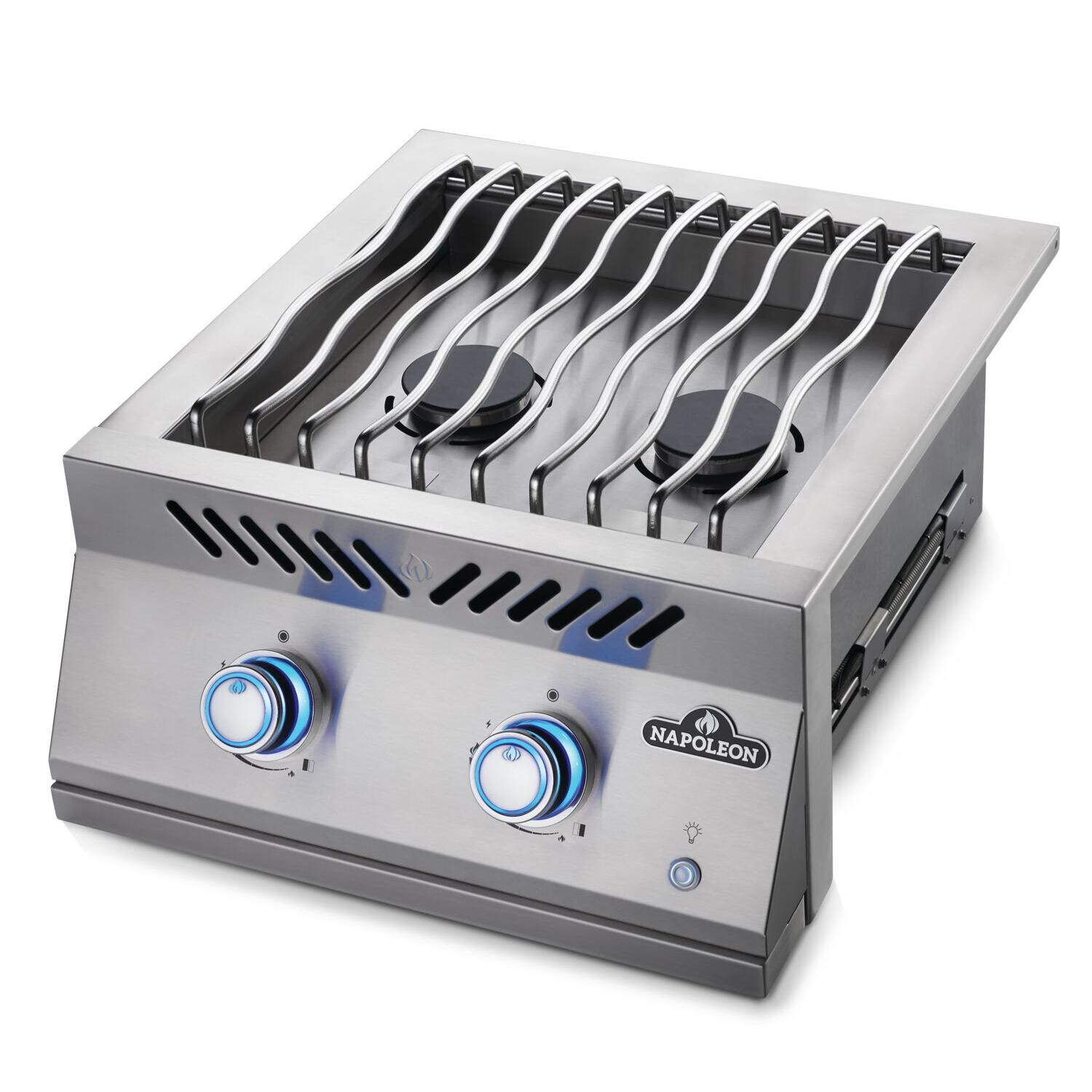 Napoleon BIB18RTPSS Built-In 700 Series Propane Dual Range Top Burner - Both Burners Off thumbnail