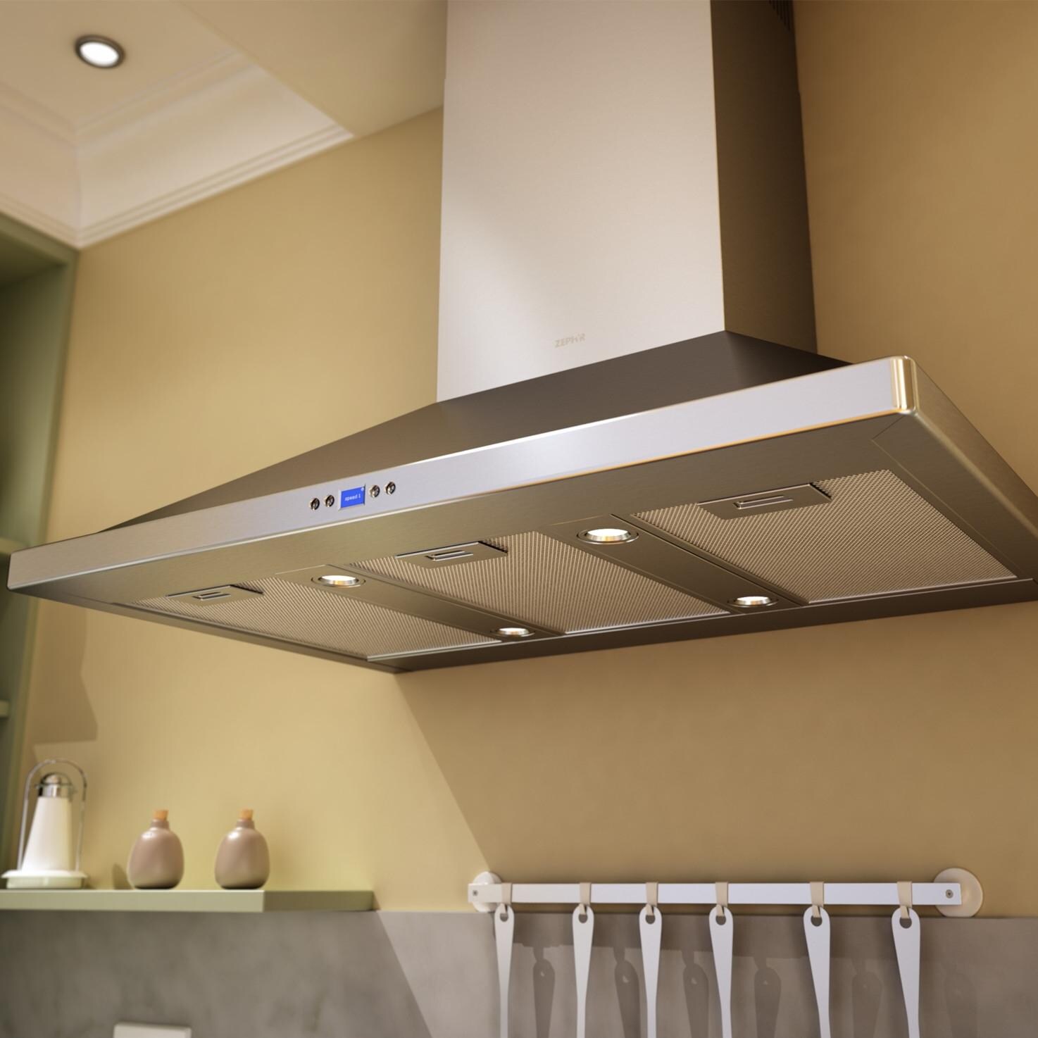 Zephyr Range Hoods 30-Inch Euorpa Venezia Wall Mount Chimney Hood With 715 Internal Blower - Stainless Steel - ZVE-E30BS