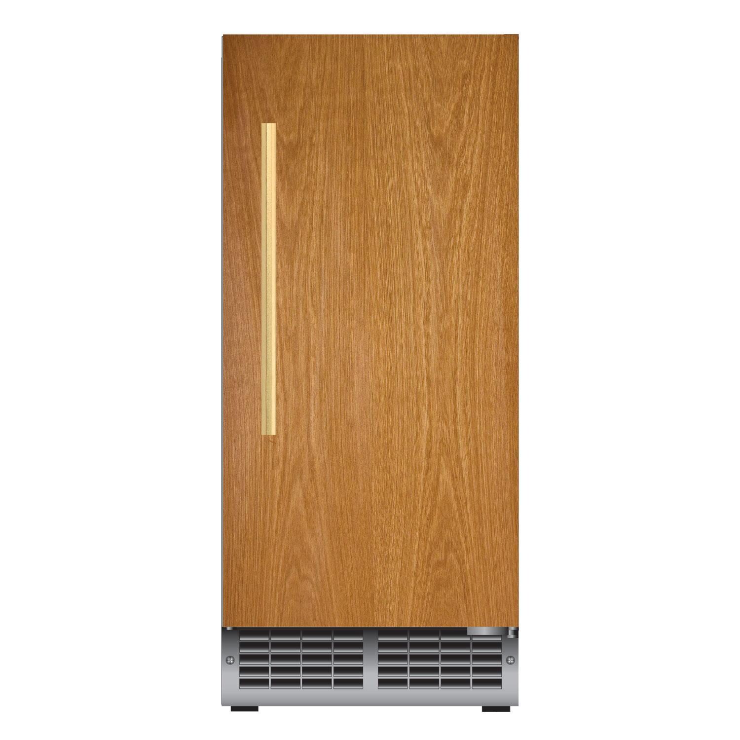 XO Appliance XOUIM1565O 15-Inch 27 Lbs. Outdoor Panel Ready Ice Maker - White Background thumbnail