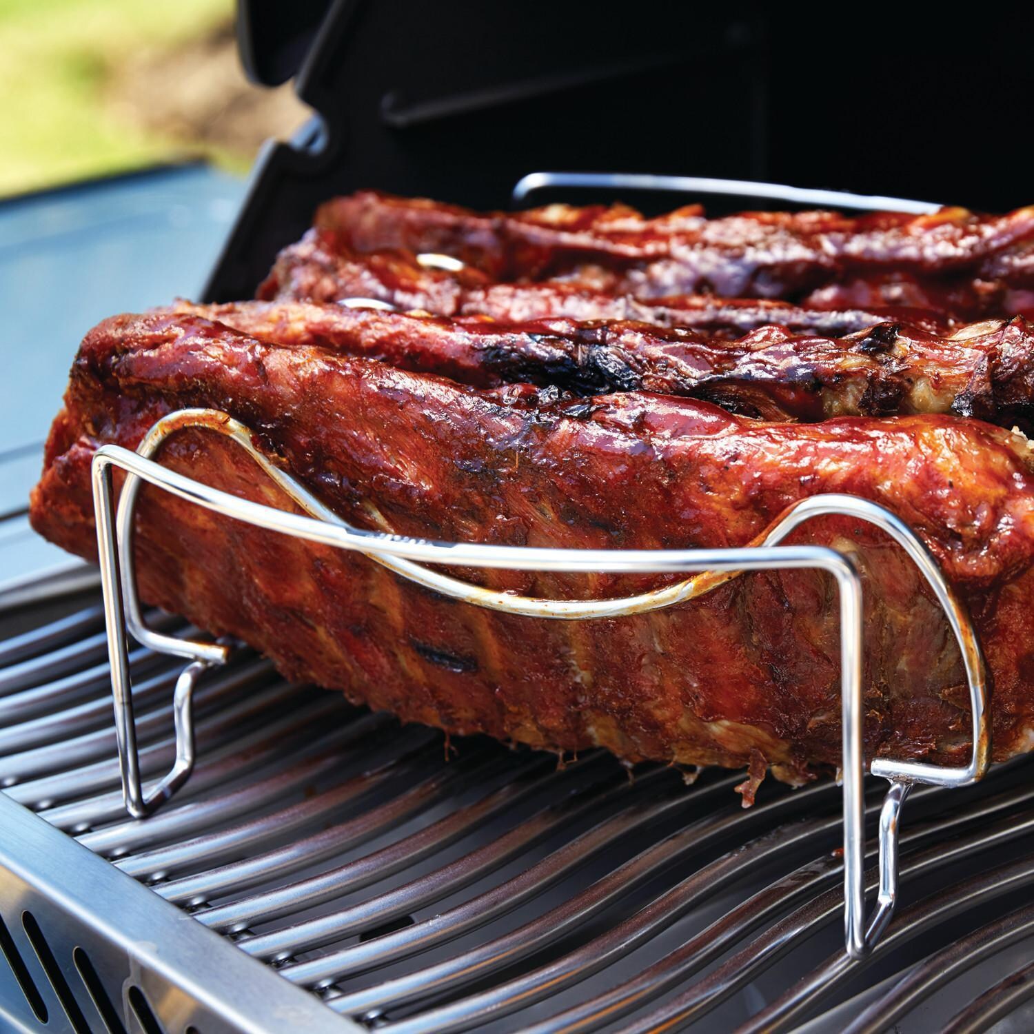 Napoleon Ultimate Griller Bundle - 3-in-1 Roasting Rack - Rack With Ribs - Lifestyle thumbnail