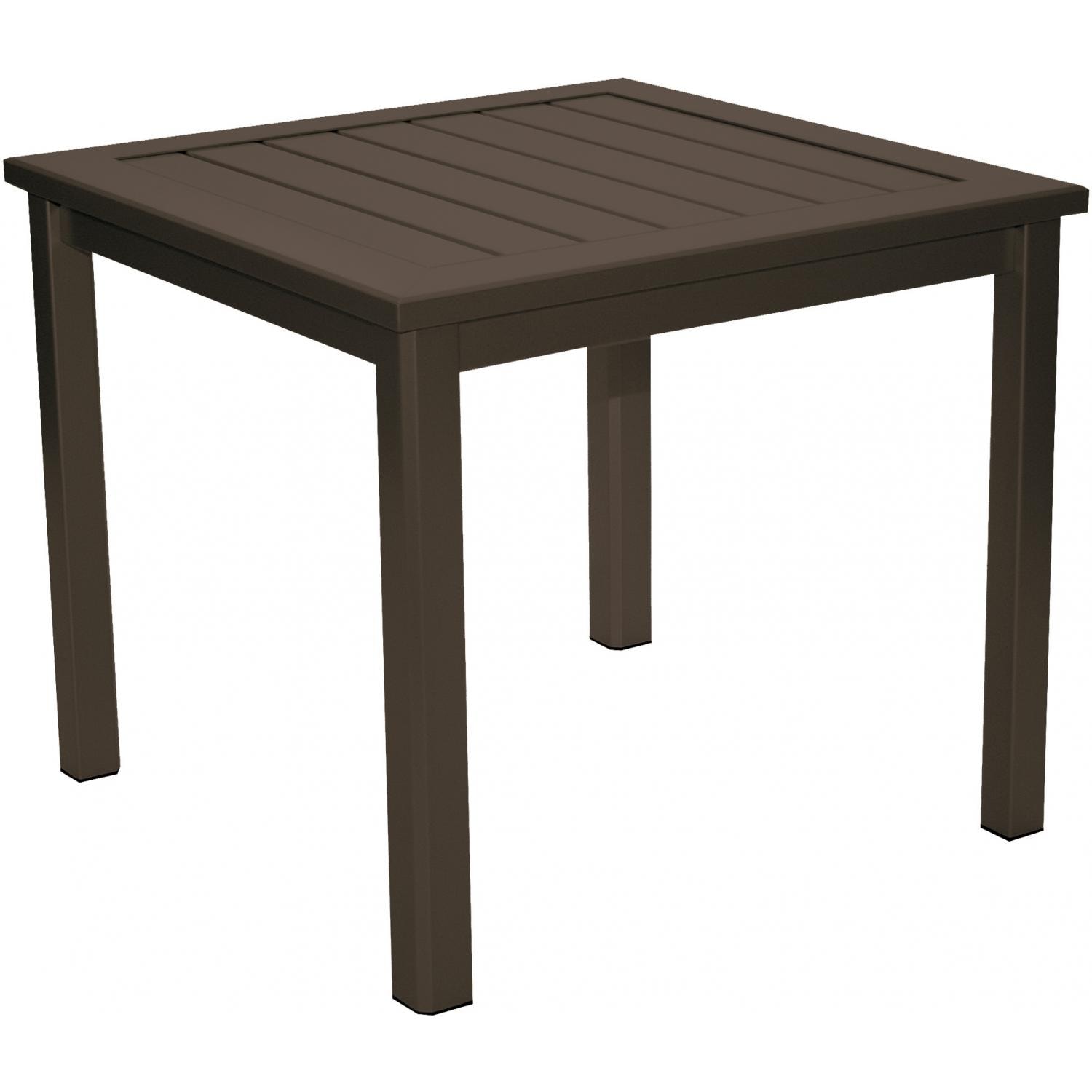 Homecrest Dockside Aluminum Patio Side Table Hickory BBQGuys