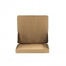 Sunbrella Canvas Camel Medium Outdoor Replacement Seat and Back Cushion Set W/ Piping By UltimatePatio.com image