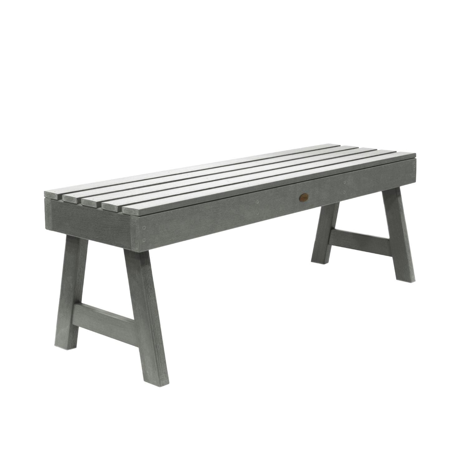 Lakeview Elm Pointe 4-Foot Garden Bench - Coastal Teak - On White thumbnail
