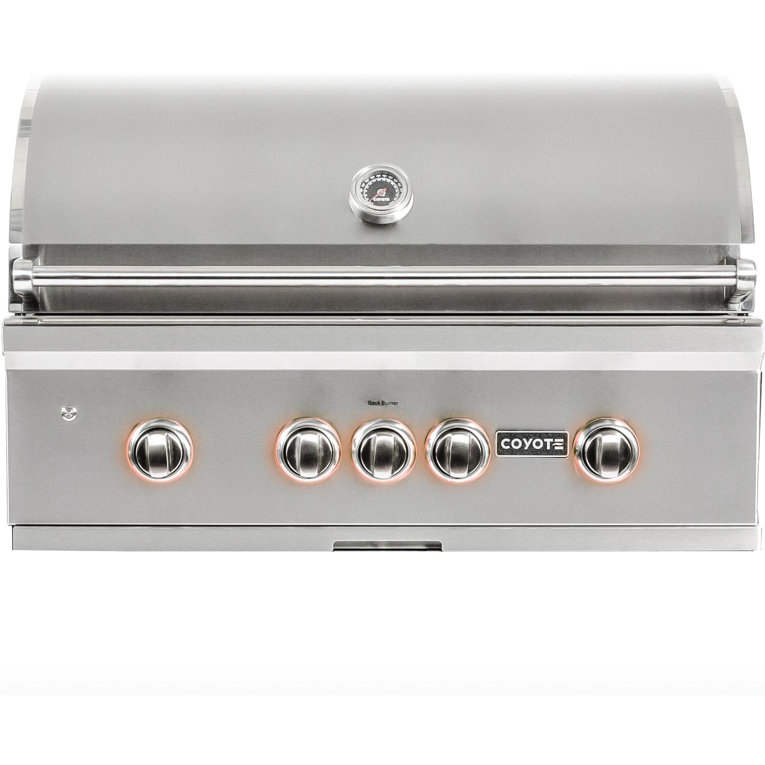 Coyote S-Series 36-Inch Built-In Natural Gas Grill With LED Lights - C1SL36NG thumbnail