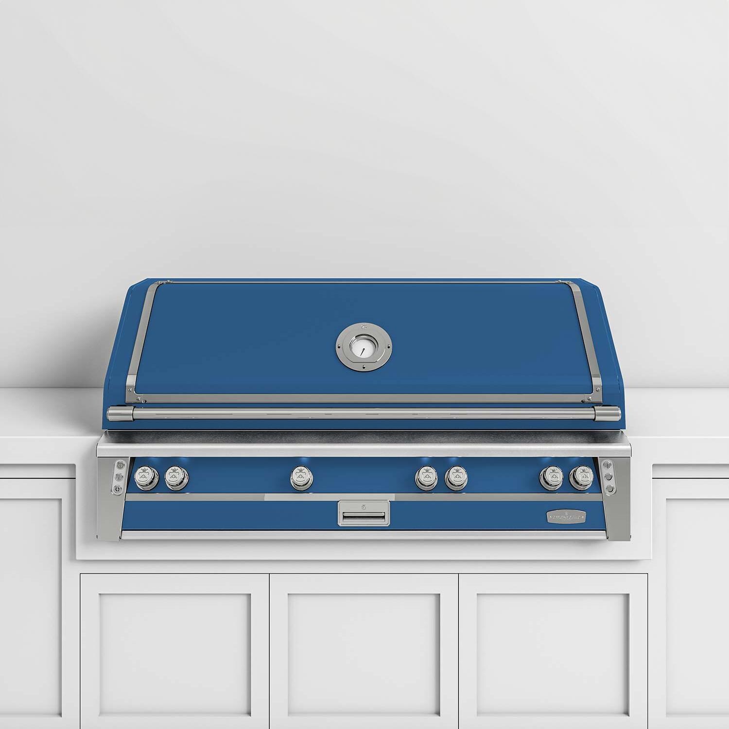 Officine Gullo BBQ56BI01 56-Inch OG Professional Propane Grill in Grotta Azzurra - White Background thumbnail