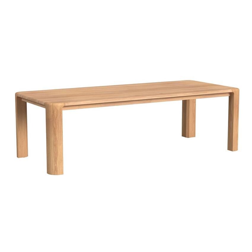 Natural Teak 96 Inch Light Wood Teak Dining Table by Sunset West