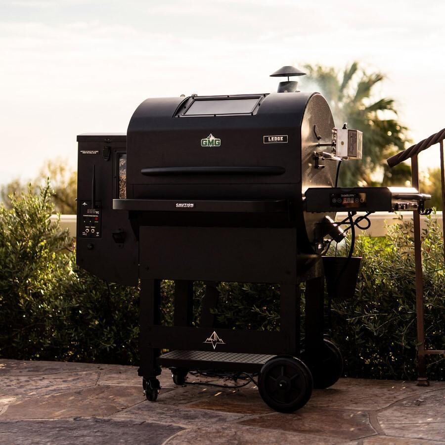 Green Mountain Grills LEDGE Prime Ledge Prime 2.0 WiFi Pellet Grill - Hero - Lifestyle thumbnail