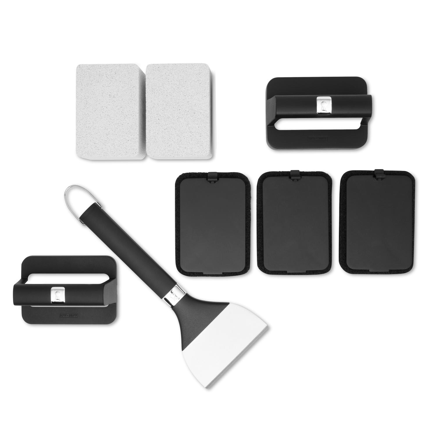 Weber 3400021 8 Pc. Griddle Cleaning Kit - All Items - White Background thumbnail